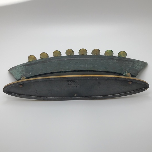Dayagi VTG  Beautiful Solid Brass Beautiful Menorah Chanukkah. Made in Israel - Picture 5 of 14